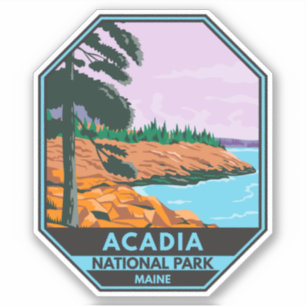 Acadia National Park Maine Bar Harbour Vintage