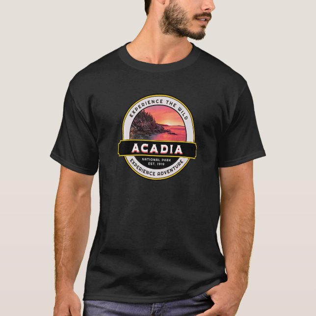 Acadia National Park Maine Coastal T-Shirt (Front)