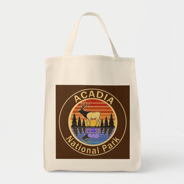 Acadia National Park Maine Elk Tote Bag (Front)