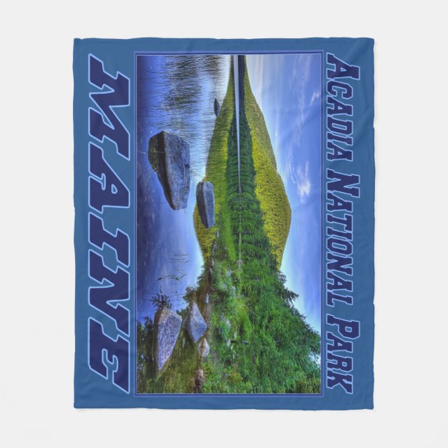 Acadia National Park, Maine Fleece Blanket (Front)