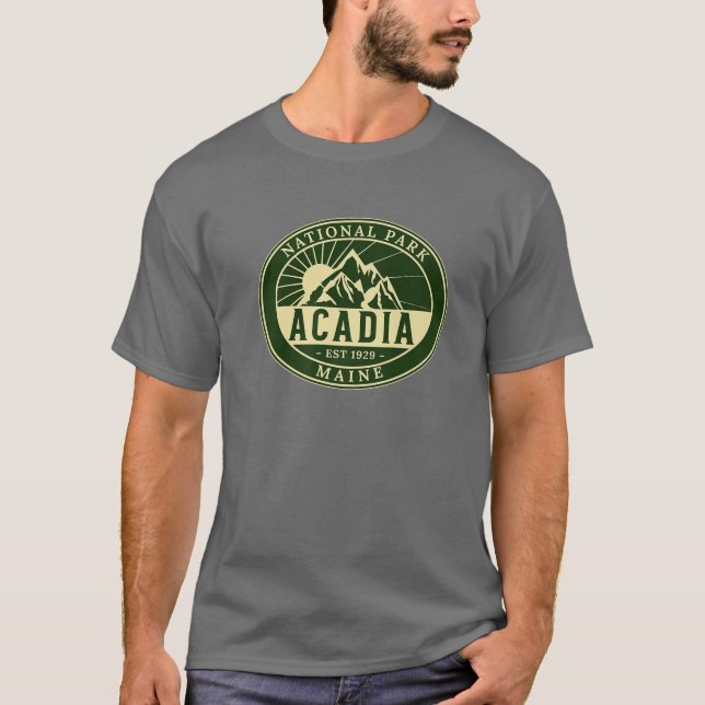 Acadia National Park Maine Hike Outdoors T-Shirt (Front)