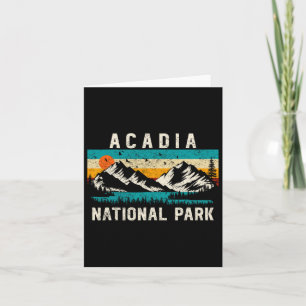 Acadia National Park Maine Hiking Trip Nature Outd Card