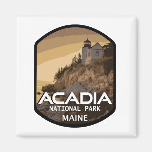 acadia national park maine magnet