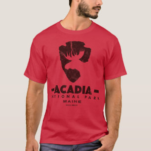 Acadia National Park Maine Moose Brown T-Shirt