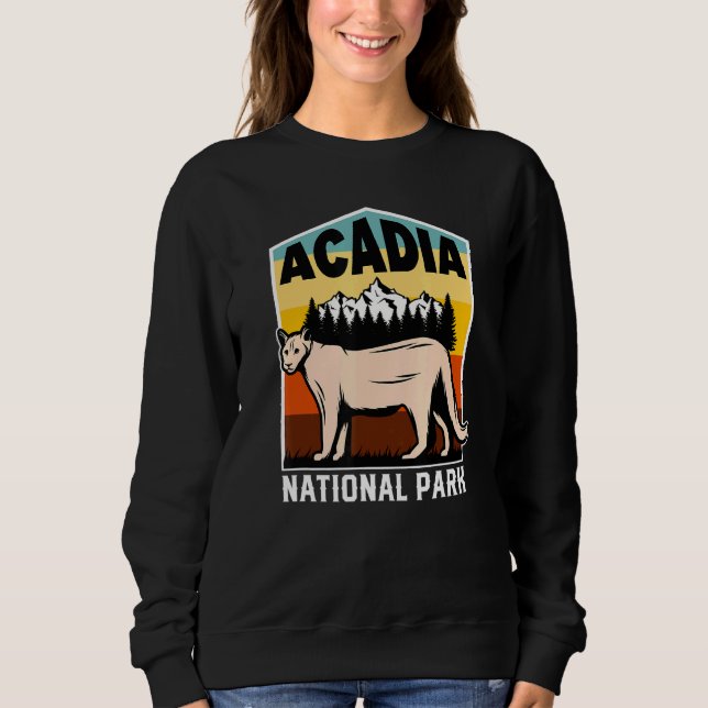 Acadia National Park Maine Mountain Tourist Souven Sweatshirt (Front)