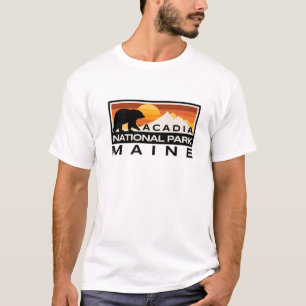 Acadia National Park Maine Nature Bear Outdoors T-Shirt