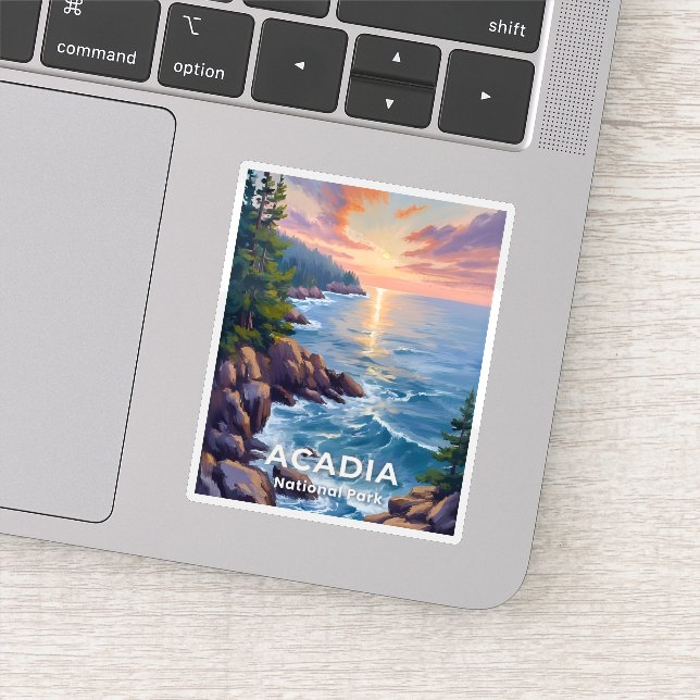 Acadia National Park | Maine Painting Travel Art (Detail)