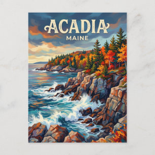Acadia National Park Maine Postcard