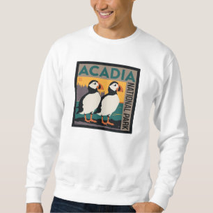 Acadia National Park, Maine Puffins Sweatshirt