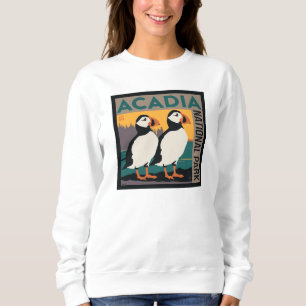 Acadia National Park, Maine Puffins Sweatshirt