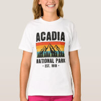 Acadia National Park, Maine Retro Vintage