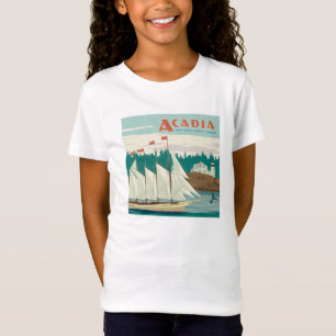 Acadia National Park, Maine Sailboat & Whale T-Shirt