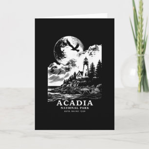 Acadia National Park Maine Vacation Souvenir Outdo Card