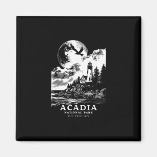 Acadia National Park Maine Vacation Souvenir Outdo Magnet