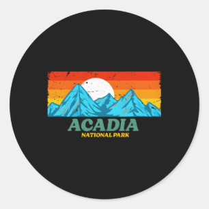 Acadia National Park Maine Visitor Classic Round Sticker