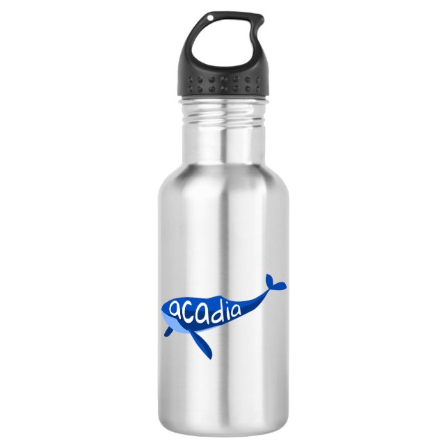Acadia National Park Maine Whale 532 Ml Water Bottle (Front)