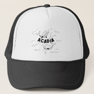Acadia National Park Maine Whales Trucker Hat