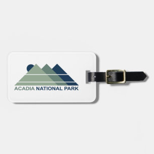Acadia National Park Mountain Sun Luggage Tag
