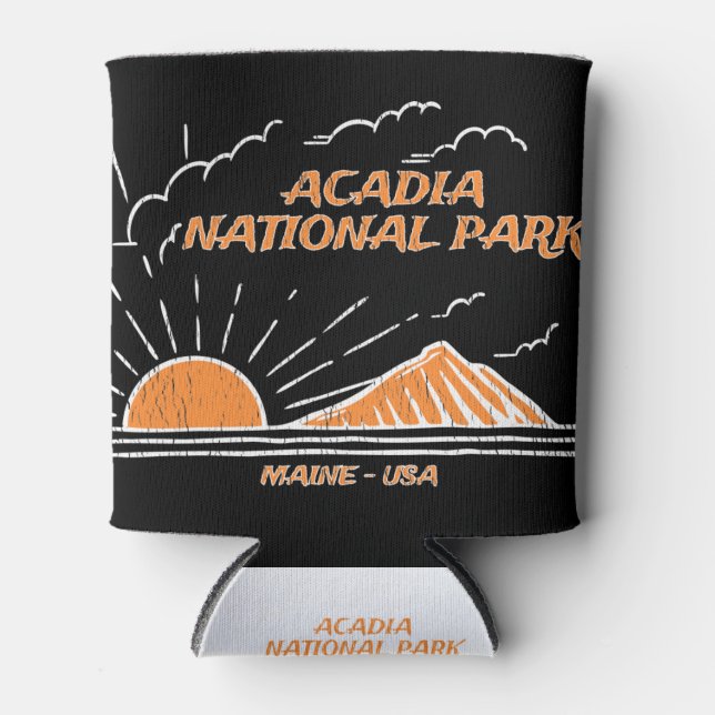 Acadia National Park Mountain To Sea Can Cooler (Front)