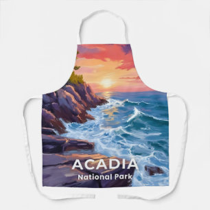 Acadia National Park Otter Cliffs Maine Travel Apron