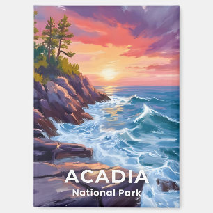 Acadia National Park Otter Cliffs Maine Travel Magnet