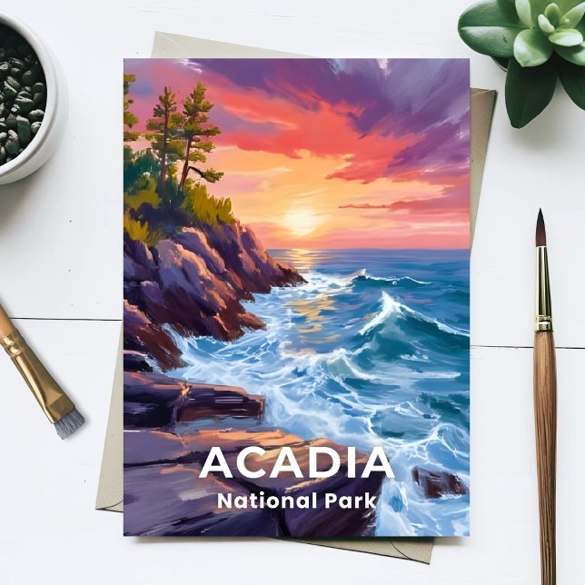 Acadia National Park | Otter Cliffs Maine Travel Postcard (Creator Uploaded)