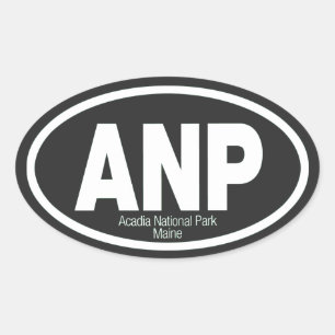 Acadia National Park Oval Sticker