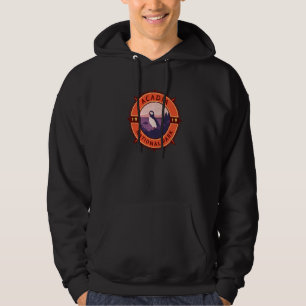 Acadia National Park Puffin Retro Compass Emblem Hoodie