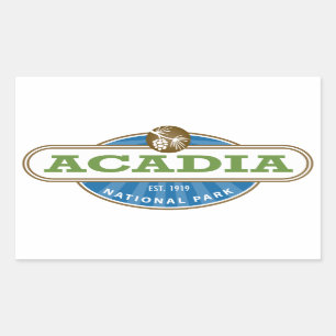 Acadia National Park Rectangular Sticker