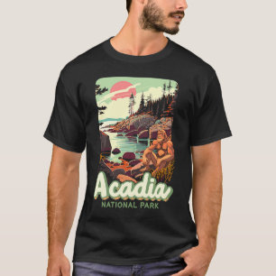 Acadia National Park Sasquatch WPA Classic Maine T-Shirt