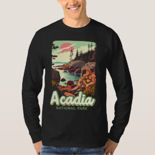 Acadia National Park Sasquatch WPA Classic Maine T-Shirt