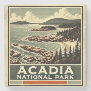Acadia National Park Stone Coaster