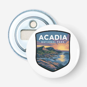 Acadia National Park Sunset Badge Bottle Opener