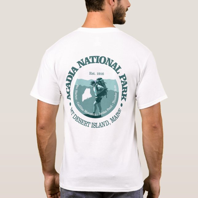 Acadia National Park (T) T-Shirt (Back)