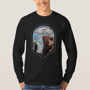 Acadia National Park Thunder Hole 1929 Camping Hik T-Shirt