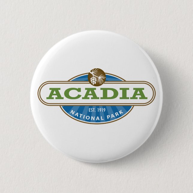 Acadia National Park USA 6 Cm Round Badge (Front)