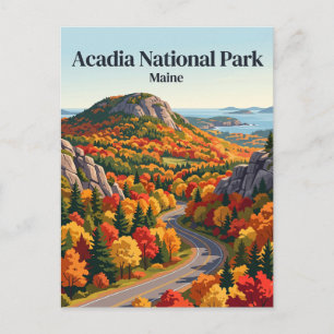 Acadia National Park USA Postcard