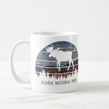 Acadia National Park Vintage Moose Customisable