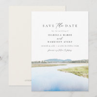 ACADIA NATIONAL PARK Watercolor Save the Date