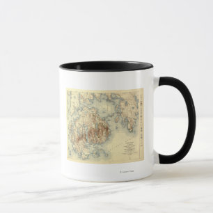 Acadia National ParkTopographic Panoramic Map Mug