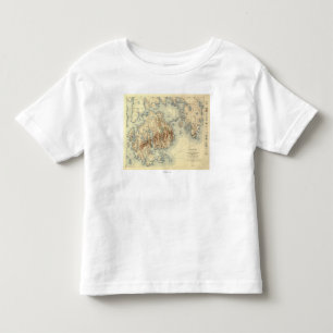 Acadia National ParkTopographic Panoramic Map Toddler T-Shirt