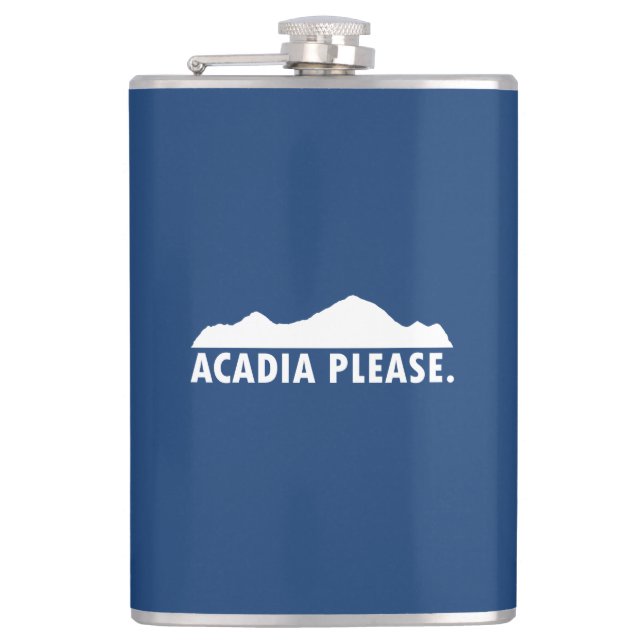 Acadia Please Hip Flask (Front)