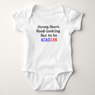 acadian strong baby bodysuit