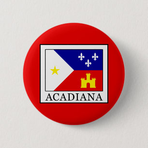 Acadiana 6 Cm Round Badge