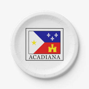 Acadiana Paper Plate