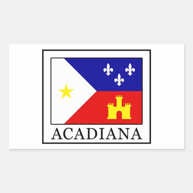 Acadiana Rectangular Sticker (Front)
