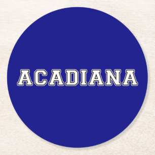 Acadiana Round Paper Coaster