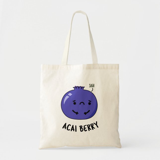 Acai Berry Funny Fruit Pun  Tote Bag (Front)