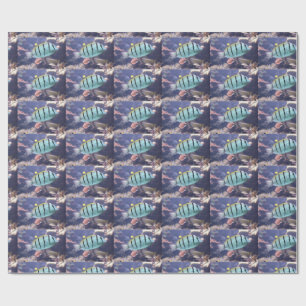 Acanthurus triostegus wrapping paper