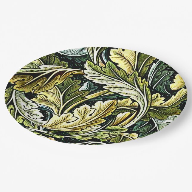 Acanthus, a William Morris pattern, Paper Plate (Angled)
